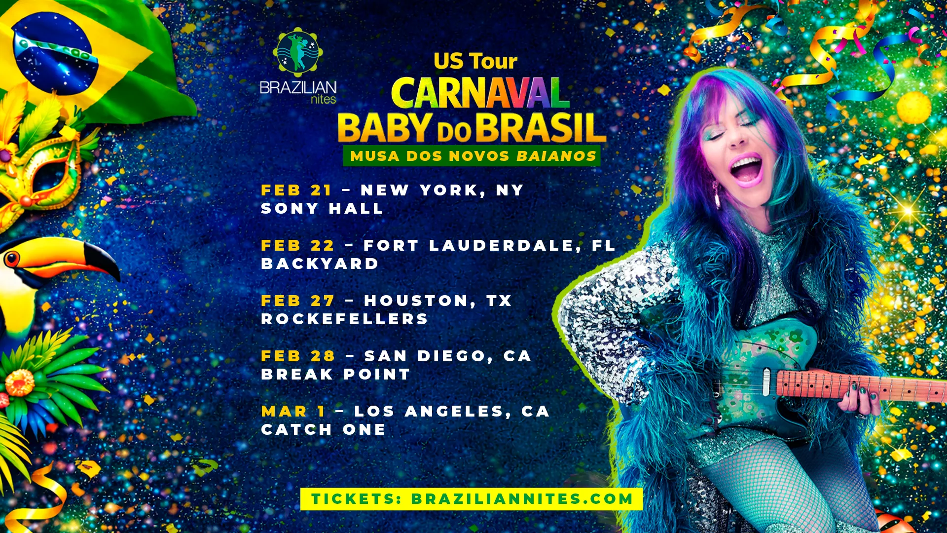 Baby do Brasil U.S. Tour Carnaval